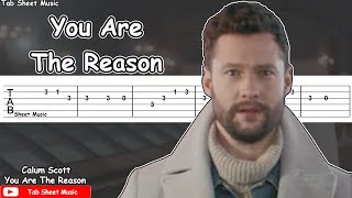 Calum Scott  You Are The Reason Guitar Tutorial [upl. by Lucille]