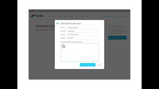 Generate a Job Post with Textio [upl. by Rumpf]