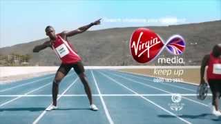 Usain Bolts funny Virgin Media Ads [upl. by Loredo496]