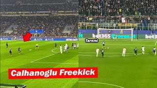 Hakan Calhanoglu Crazy Freekick Goal vs Crvena Zvezda [upl. by Richardson]