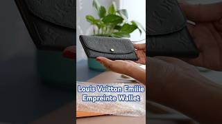 LOUIS VUITTON EMILIE EMPREINTE wallet unboxing louisvuitton fashion luxury lv [upl. by Cathrin947]