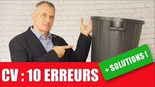 CV erreurs à ne pas faire  exemples conseils et solutions [upl. by Clotilda382]