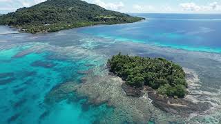 Drone Aerial video of Uman Island found within Chuuk lagoon Chuuk State [upl. by Gildas]