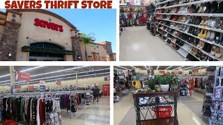 SAVERS THRIFT STORE MY FIRST TIME GOING  VLOG [upl. by Yeloc72]