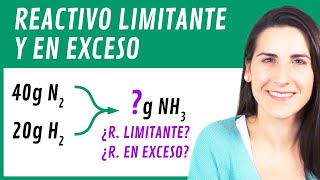 REACTIVO LIMITANTE y en EXCESO 🟩 Estequiometría [upl. by Airamasor592]