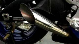 2008 Suzuki GSXR 750 Hot Bodies Megaphone Exhaust [upl. by Enidan443]