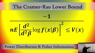 Find the Cramer Rao Lower Bound of the Power Distribution using Fisher Information [upl. by Vizzone]