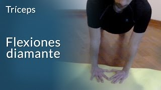 Flexiones diamante para tríceps [upl. by Gaile]