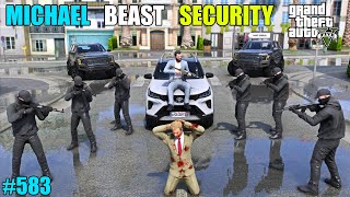 GTA 5  MICHAELS STRONGEST SECURITY ATTACK ON MILITARY COLONEL  GTA 5 GAMEPLAY 583 [upl. by Llenrac]