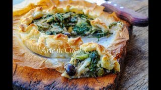 TORTA SALATA DI SCAROLA E MOZZARELLA DI BUFALA VELOCE [upl. by Fahey864]