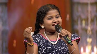 Paadam Namukku Paadam  Aleesha with the song Ujjayiniyile gayika  Mazhavil Manorama [upl. by Lucania]