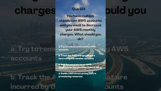 Que 124 AWS Cloud Practitioner Exam question aws awscertification shorts viral viralshorts [upl. by Boyden]