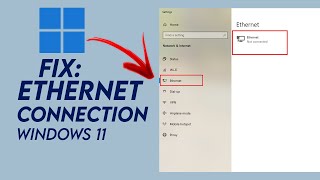 How To Fix Ethernet Connection In Windows 11 Full Guide [upl. by Lanam]