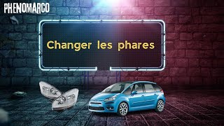 COMMENT CHANGER LES PHARES DE C4 PICASSO [upl. by Zahara783]