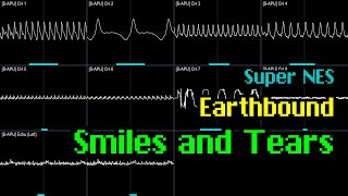 K Suzuki H Tanaka  quotSmiles and Tearsquot EarthBound SNES Oscilloscope Visualization [upl. by Jonati]