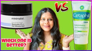 Minimalist Oat Moisturizer vs Cetaphil DAM Moisturizer  Comparison Review [upl. by Ced11]