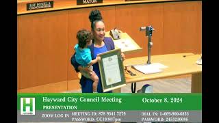 Copy of Hayward City Council Meeting October 8 2024 [upl. by Ioab639]