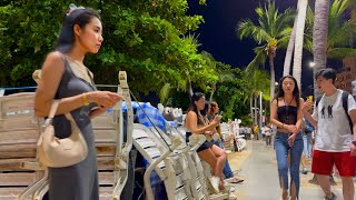 4K How is Thailand Now Pattaya Beach Road Freelancers [upl. by Sirron]