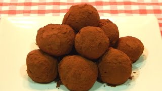 Cómo hacer trufas de chocolate receta fácil [upl. by Banwell836]