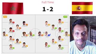 Morocco vs Spain lineups and score details 12  2024 Paris Olympics Mens Football [upl. by Durst]