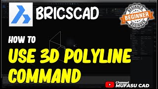 BricsCAD How To Use 3D Polyline Command [upl. by Adnilreh]