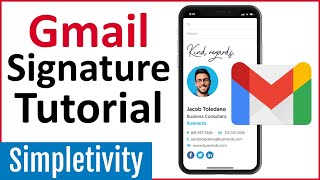 How to Create a Gmail Signature with Logo Image amp Links [upl. by Mathre]