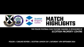 Pollok v Carluke Rovers  21st September 2024 [upl. by Lody]