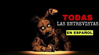 TODAS las ENTREVISTAS de FNAF en ESPAÑOL  ANIMACIÓN DE FIVE NIGHTS AT FREDDYS ANIMATION [upl. by Akeenat]