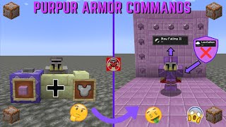 Command Block Tutorial 249 Purpur Armor Commands in Minecraft 121 [upl. by Littman]