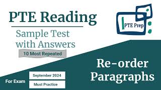 PTE Reading Reorder  pte practice test  pte academic writing pte [upl. by Susanna]