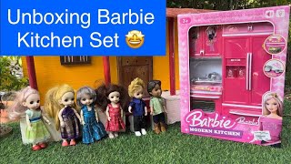 மண்வாசனை Episode  Unboxing Barbie Kitchen Set Classic Mini Food  Chutti Bommma [upl. by Grenier]