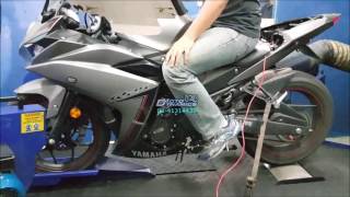 Yamaha YZF R25 aRacer RC2 ECU Dyno Tuning  Motodynamics Technology Malaysia [upl. by Ettenor]