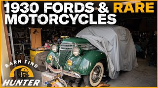 Time To Downsize After A Lifetime of Collecting Old Fords amp Rare Motorcycles  Barn Find Hunter [upl. by Zoilla]