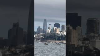 US Navy F35B hovering over the SF Bay [upl. by Barnabe809]