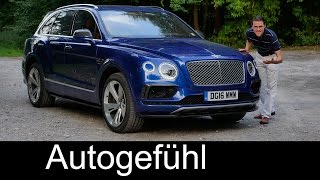 Bentley Bentayga W12 FULL REVIEW test driven SUV Autobahn [upl. by Iatnwahs942]