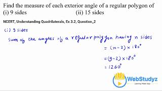 Class 8 NCERT Maths  Ch 3 Understanding Quadrilaterals  Ex 32 Q2 Solution [upl. by Dressler828]