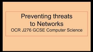 Preventing Network Threats [upl. by Toffic]