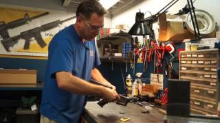 Installing an ambidextrous mag release Gun Garage [upl. by Jamal]