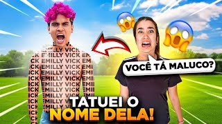 TATUEI O NOME DA MINHA MELHOR AMIGA emilly vick [upl. by Ysset]