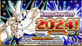 GLOBAL LR OMEGA SHENRON NEW YEARS 2024 CELEBRATION PART 2 FULL DETAILS DBZ Dokkan Battle [upl. by Pinto]