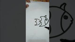 Fish drawing art viralshorts [upl. by Saree]