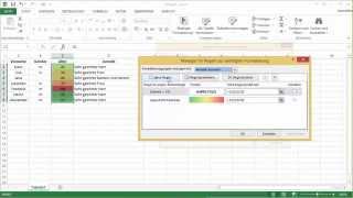 Excel 2013  Bedingte Formatierung [upl. by Akihsat]