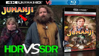 Jumanji 1995 4K UHD HDR vs 1080p BluRay SDR 100nits TRUEDIFFERENCE WATCHINHDR [upl. by Mollee]