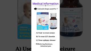 Colicaid drops ll Best drops of gas amp abdominal pain ll medical information neet medical viral [upl. by Ailuig473]