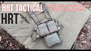 HRT TACTICAL CHEST RIG HHarnessMaximus PlacardTourniquet HolderSporran Hanger PounchHand Warmer [upl. by Yatnohs]