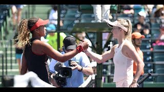 2018 Miami Second Round  Naomi Osaka vs Elina Svitolina  WTA Highlights [upl. by Ntsuj]