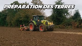 🌱PRÉPARATION DES TERRES POUR LE BLÉ 🌾CLAAS ARION 650 [upl. by Ecikram96]