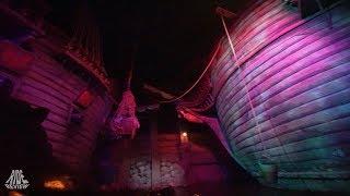 Vliegende Hollander  POV  Efteling  WATER COASTER DARK RIDE  best low light [upl. by Aieka284]