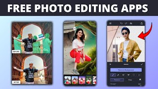 5 Best Free Photo Editing Apps For Android 🔥 ✅  AI Image Editor [upl. by Wendall]