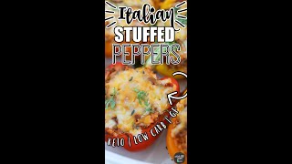 Italian Stuffed Peppers No Rice [upl. by Herzberg]